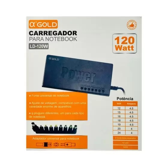 Carregador Universal de Notebook LD-120w