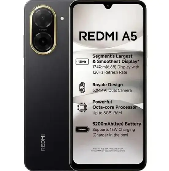 Xiaomi Redmi A5 128/4 GB 4G Câmera Dupla 32MP