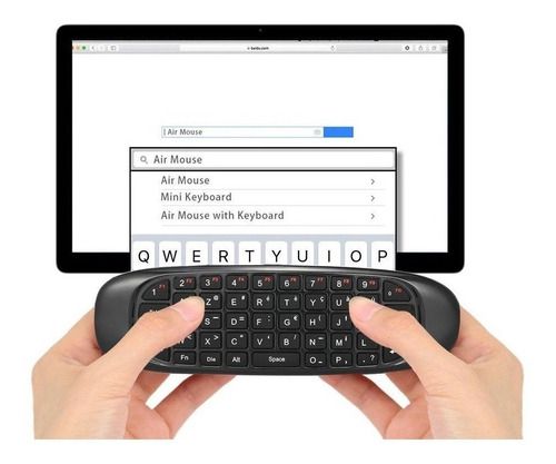 Controle Mini Teclado Sem Fio Air Mouse Recarregável Tv Box