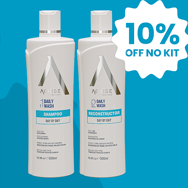 KIT DAY BY DAY - SHAMPOO E RECONSTRUTOR