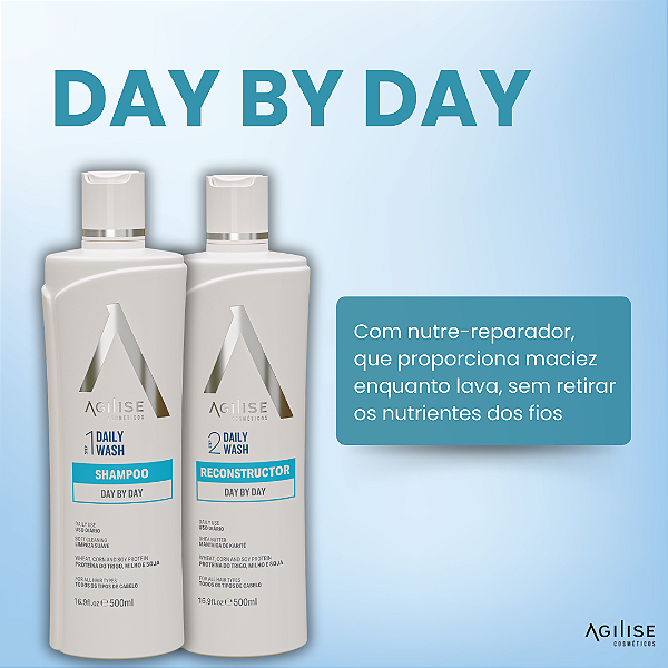 KIT DAY BY DAY - SHAMPOO E RECONSTRUTOR 10%OFF