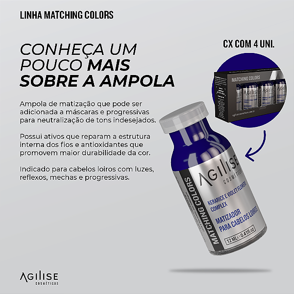 AMPOLA MATIZADORA | MATCHING COLORS (CAIXA C/ 4 - 12ML CADA)