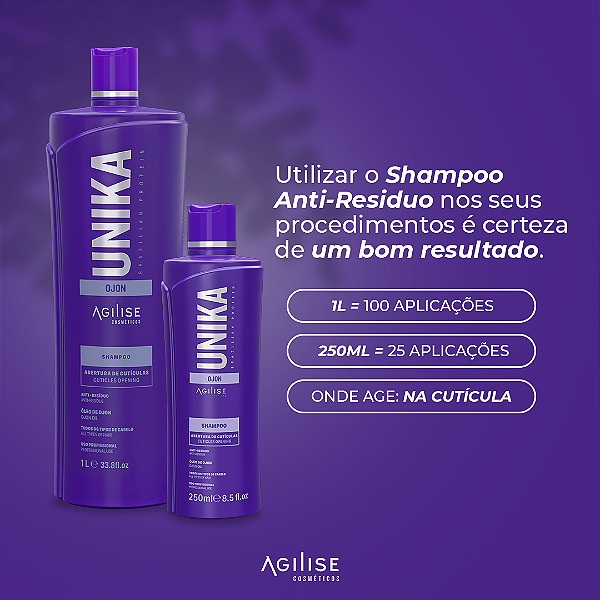 SHAMPOO UNIKA ANTI RESÍDUO - 250 ml
