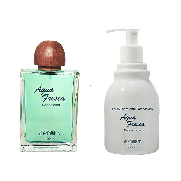KIT Deo colônia Água Fresca 100 ml + Loção Hidratante Água Fresca