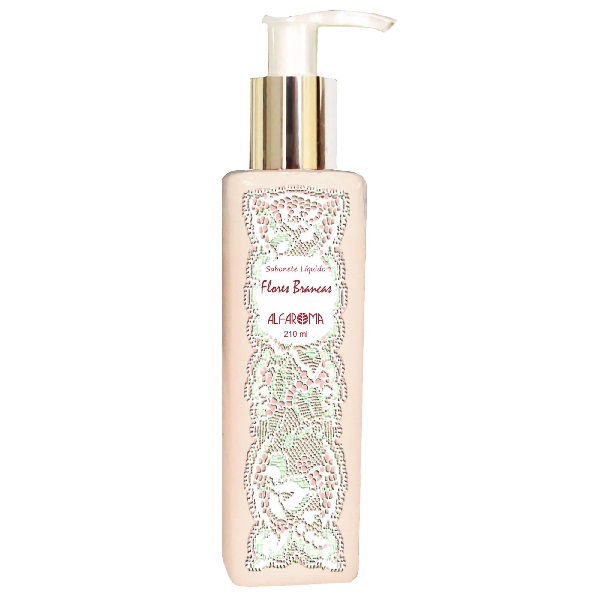 Sabonete Líquido Flores Brancas 210ml - Alfaroma