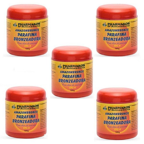 Parafina Bronzeadora 180gr Cada 5 Unidades AmazonBronze