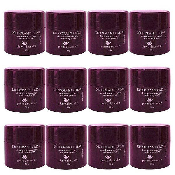 Desodorante em Creme Pierre Alexander 50g 12 Und