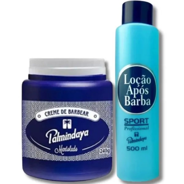 Creme de Barbear Palmindaya 240g com Pós Barba Sport