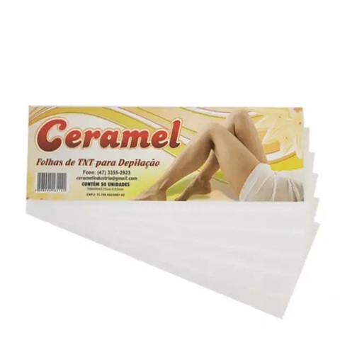 Lenço TNT para Depilação Ceramel 50Und