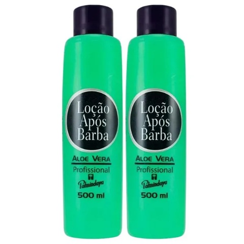 Kit 2 Loção Após Barba C/ ALOE VERA 500ml Palmindaya