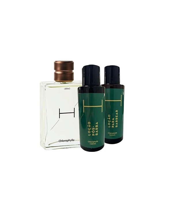 Kit Deo Colônia H VS2 100ML + Loção Para Barbear e Loção Pós Barba - Chlorophylla