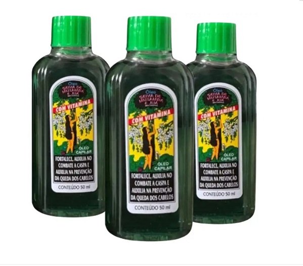 Kit 3 Vitamina Seiva de Mutamba e Juá Óleo Seiva de Mutamba