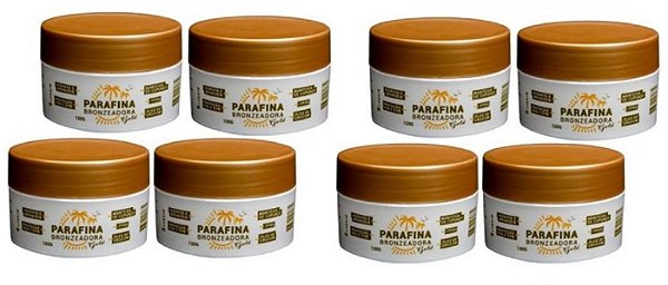 Kit 8 Parafinas Bronzeadora Gold 120g Lorkin