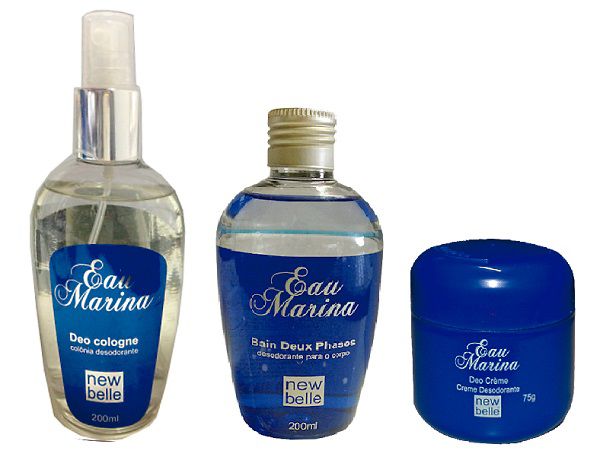 Kit Eau Marina - Deo Colônia , Desodorante e Óleo Bain Deux Phases