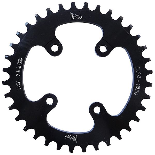 Coroa Iron Bcd76 36t Wide para Sram Single Speed