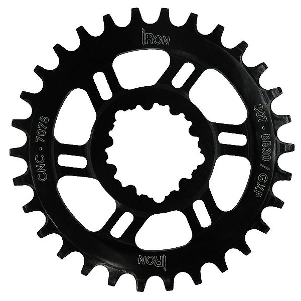 Coroa Iron Direct Mount 30t Bb30 para Sram Preto