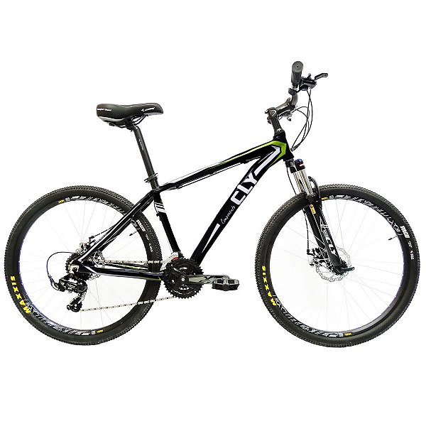 Bicicleta Cly Z4 27.5x17 Alumínio Câmbio Shimano 24 Marchas Freio A Disco Preto/Verde