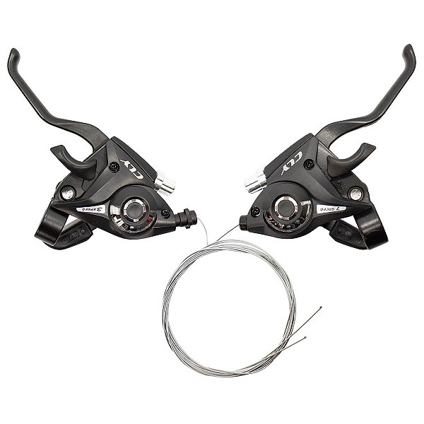 Alavanca de Câmbio Cly 3x7 21v Rapid Fire Index Preto