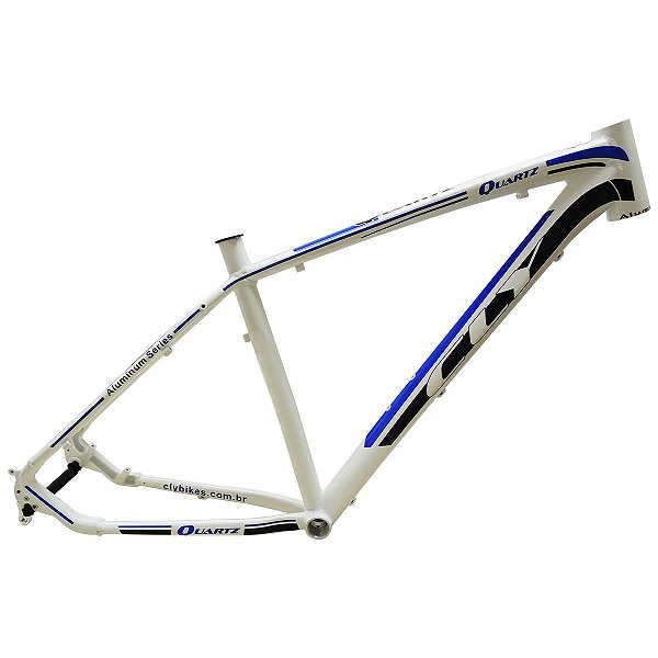 Quadro Bicicleta Cly Quartz 27.5 em Alumínio Branco/azul - Tamanho 17