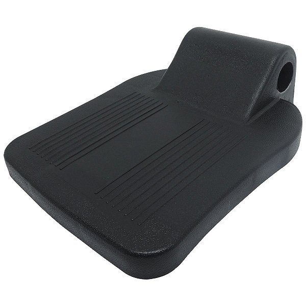 Pedal Fechado sem Top para Cadeira de Rodas 7/8 Preto