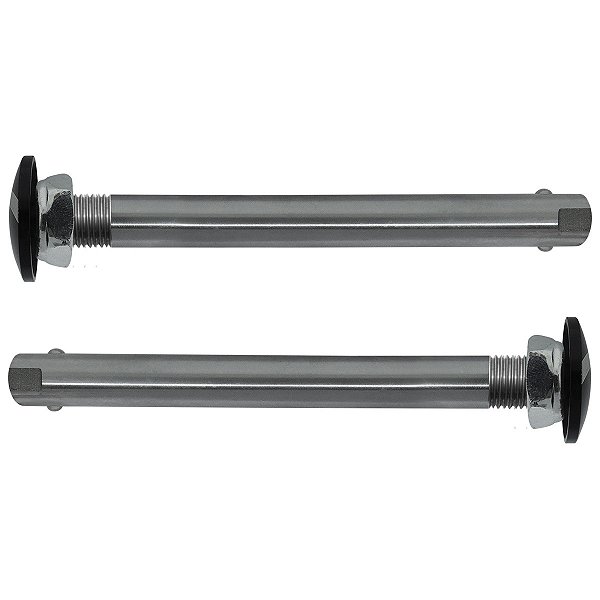 Kit 2 Eixos Cadeira de Rodas PRIMO QUICK 12x103mm Preto/Prata