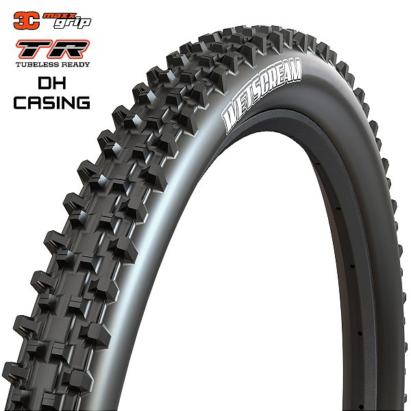 Pneu Bicicleta Maxxis WETSCREAM 29x2.50 Dobrável Kevlar 3CG/TR/DH CASING Preto