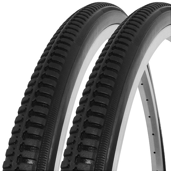 Pneus Maciços 24x1 3/8 (37-540) Movix para Cadeira de Rodas - Par Preto