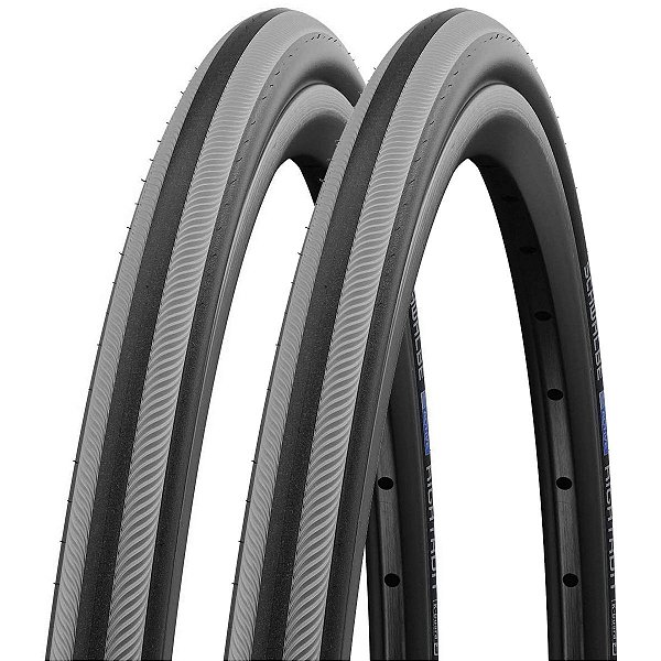 Kit 2 Pneus Cadeira de Rodas Schwalbe Active Rightrun 25x1 (23-559) Preto/cinza