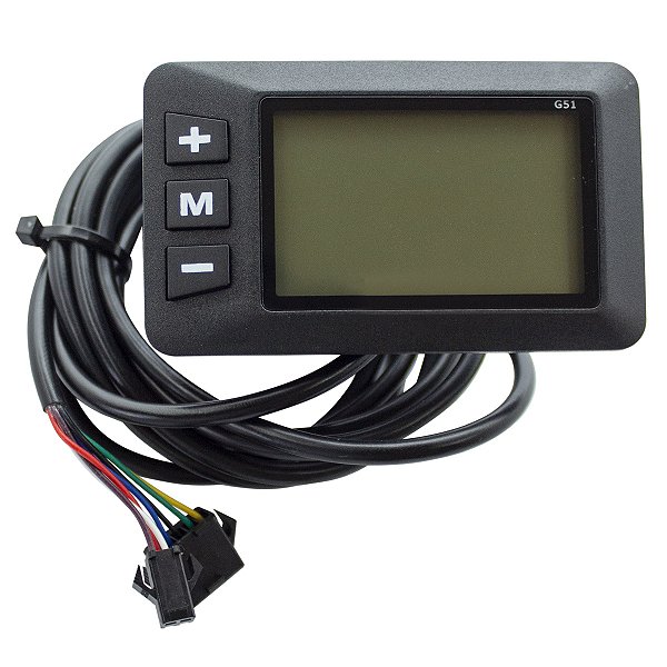 Display LCD para E-Bike 48V Preto