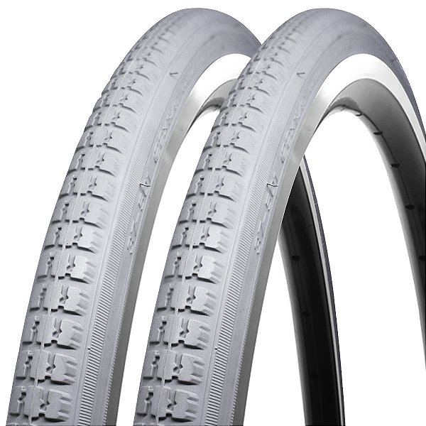 Kit 2 Pneus Cadeira de Rodas CST 22x1 3/8 (37-501) Cinza