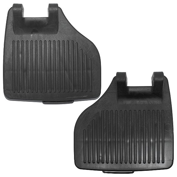 Kit 2 Apoios de Pé Cadeira de Rodas Pedal 36-40 Preto