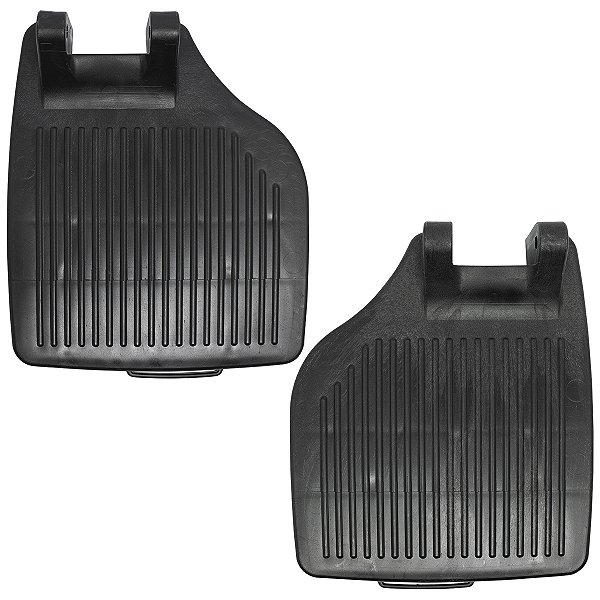 Kit 2 Apoios de Pé Pedal Cadeira de Rodas 42-50 Preto