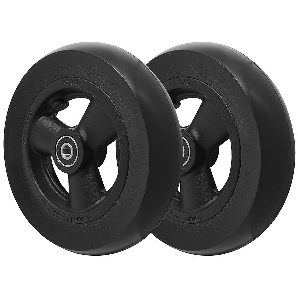 Kit 2 Rodinhas 6x1 1/2 Pr1mo para Cadeira de Rodas Preto