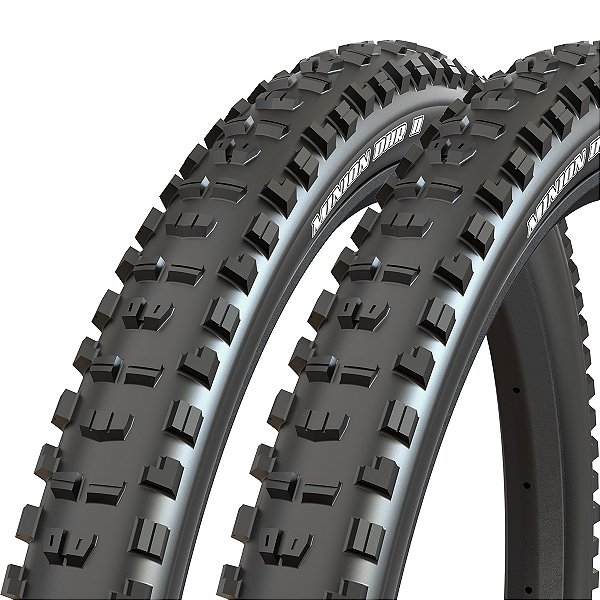 Kit 2 Pneus Maxxis Minion Dhr II 27.5X2.80 Plus Dobrável Kevlar 3C/Exo+/Tr Preto