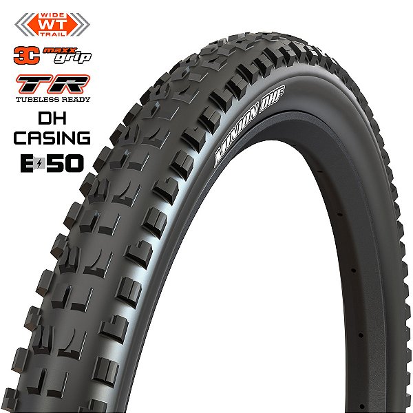 Pneu Maxxis MINION DHF 27.5x2.50WT Dobrável 3CG/DH/TR/E50 Preto
