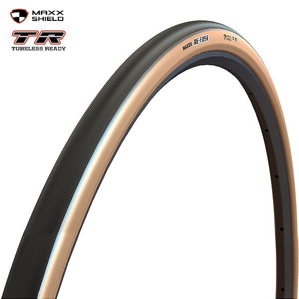 Pneu Maxxis RE-FUSE 700x32C Dobrável Carbon Fiber MAXXSHIELD/TR Tanwall
