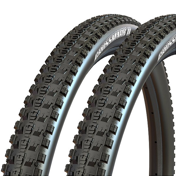 Pneus Maxxis CROSSMARK II 26x2.10 Dobrável EXO/TR - Preto (Par)
