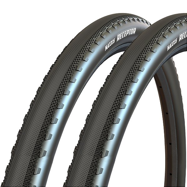 Pneus Maxxis RECEPTOR 700x40C Dobrável EXO/TR 120TPI - Preto (Par)