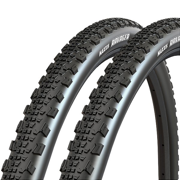 Pneus Maxxis RAVAGER 700x50C Dobrável EXO/TR - Preto (Par)