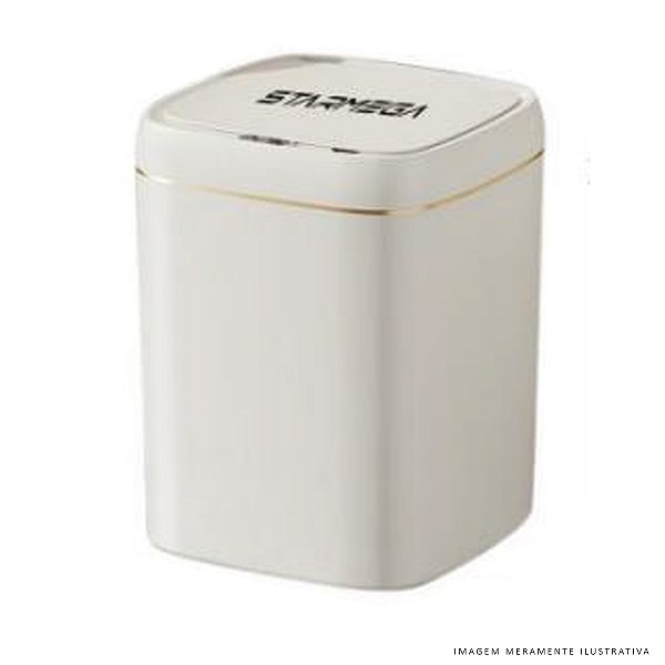 Lixeira com Sensor Automático 14l Branca