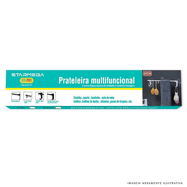 Suporte Prateleira Multifuncional 60cm