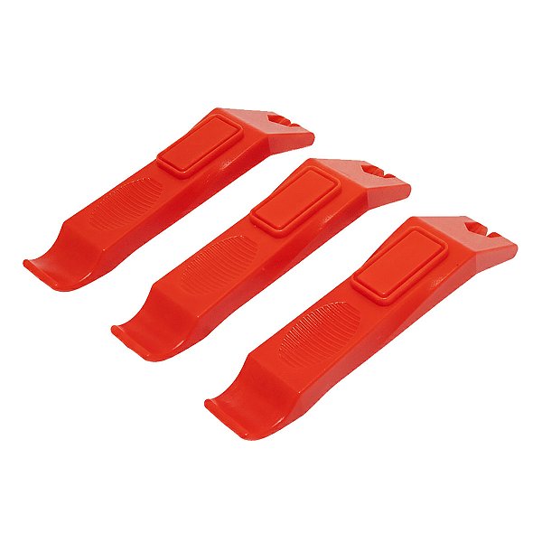 Espátula em Nylon Cly para Retirar Pneus 3 Unidades Vermelho