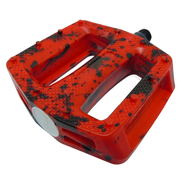 Pedal Plataforma 9/16 Cly Urban Pro em Pp Vermelho/preto