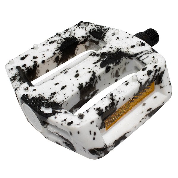 Pedal Plataforma 9/16 Cly Urban Pro em Pp Branco/preto