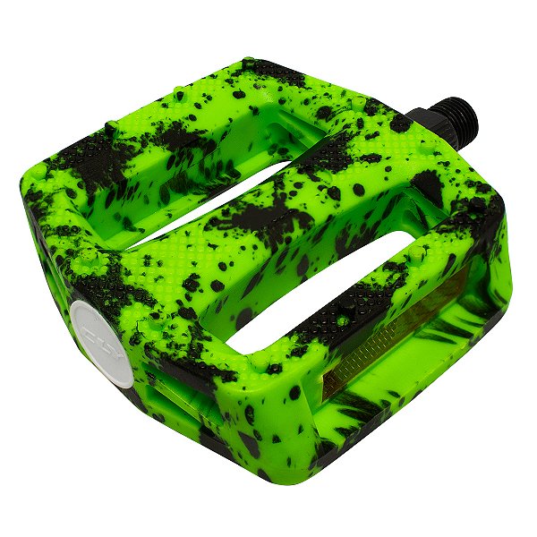 Pedal Plataforma 9/16 Cly Urban Pro em Pp Verde/preto