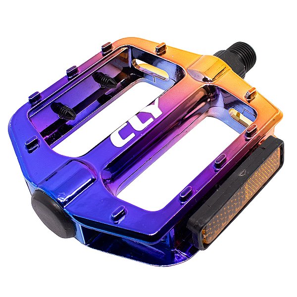 Pedal Plataforma 9/16 Cly Pro Force em Alumínio Colorido