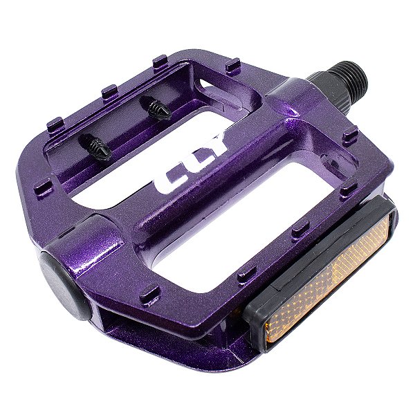 Pedal Plataforma 9/16 Cly Pro Force em Alumínio Roxo