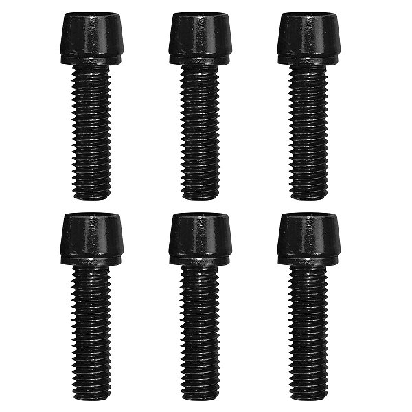 Parafuso Mesa Bike Cly M5 18mm Aço Preto - 6 Unidades