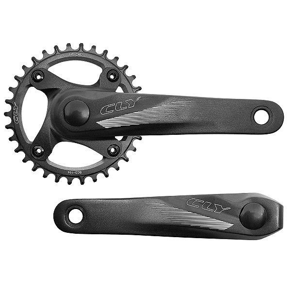 Pedivela Bike Cly 34d 170mm Alumínio Preto