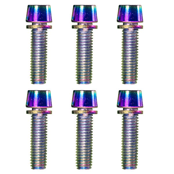 Parafuso Mesa Bike Cly M5 18mm Aço Camaleão - 6 Unidades